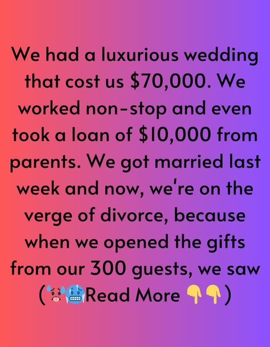 We Spent All Our Money!