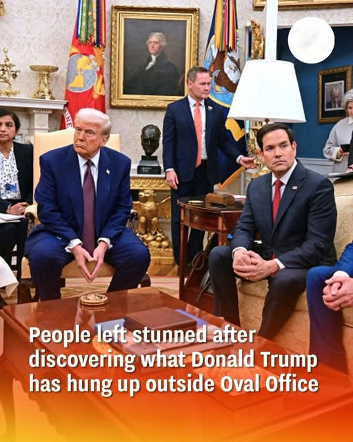 People left stunned after discovering what Donald Trump has hung up outside Oval Office