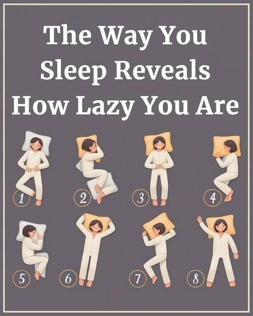 The Way You Sleep Reveals How Lazy You…