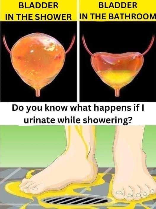 If you ur’inate in the shower, be