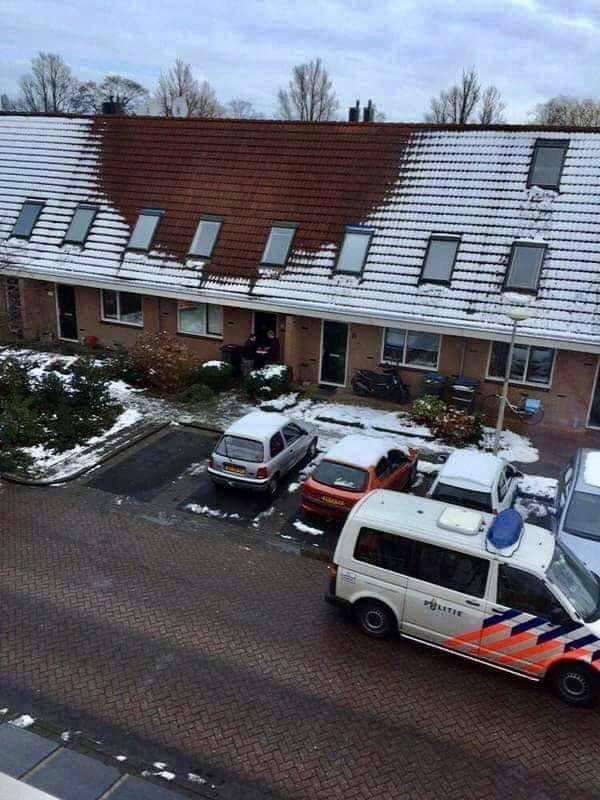Neighbour noticed that the snow!