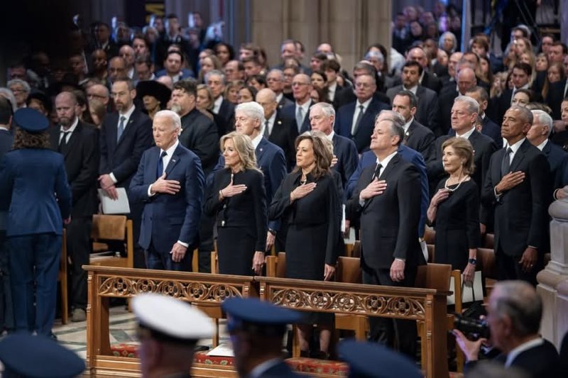 Kamala Harris Shares Photo Of Carter Funeral, Sparks Outrage After People Notice Small Detail Kamala Harris Shares Photo Of Carter Funeral, Sparks Outrage After People Notice Small Detail