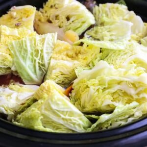 Put raw cabbage wedges in a slow cooker with these 3 ingredients Put raw cabbage wedges in a slow cooker with these 3 ingredients