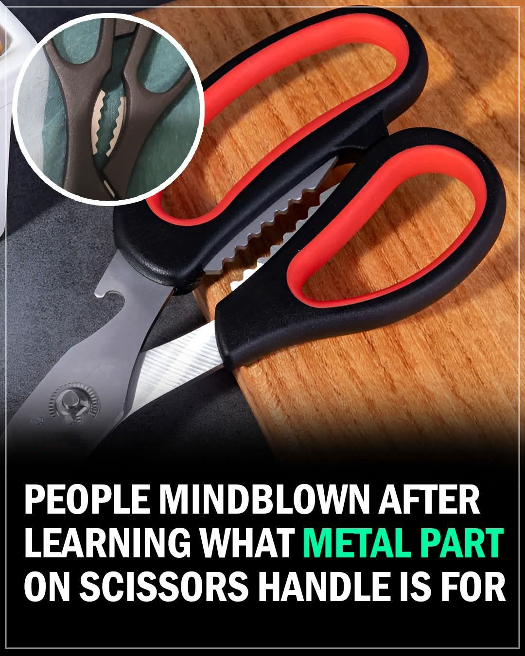 Surprising purpose of the metal teeth between scissors Surprising purpose of the metal teeth between scissors