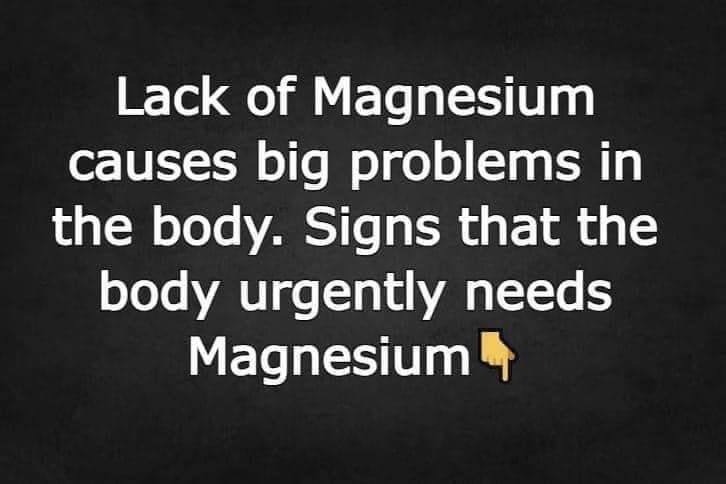 Magnesium deficiency has serious negative effects on the body.
