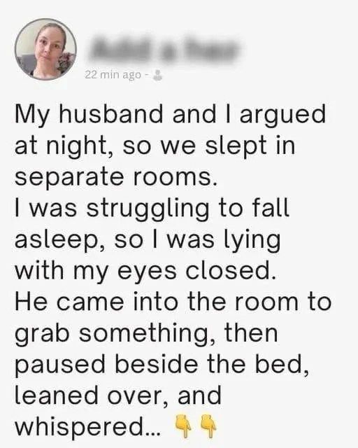 My Husband Thought I Was Asleep and Whispered the Truth I Wish I Hadn’t Heard My Husband Thought I Was Asleep and Whispered the Truth I Wish I Hadn’t Heard