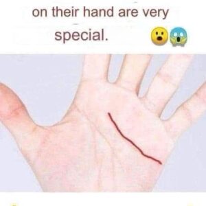 People who have this line on their People who have this line on their