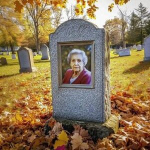 MY GRANDMOTHER ASKED ME TO CLEAN THE PHOTO ON HER HEADSTONE EXACTLY A YEAR AFTER HER…