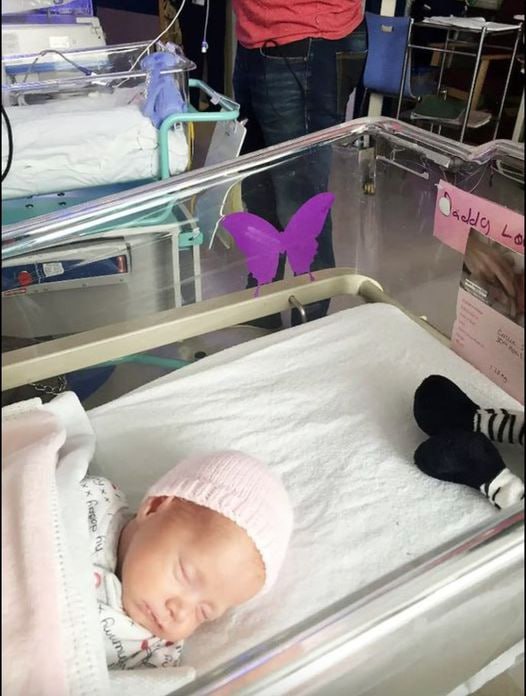 If You See A Purple Butterfly Sticker Near A Newborn, You Need To Know What It Means If You See A Purple Butterfly Sticker Near A Newborn, You Need To Know What It Means