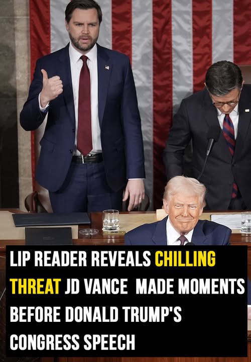 Lip reader says JD Vance made threat before Trump congress speech Lip reader says JD Vance made threat before Trump congress speech