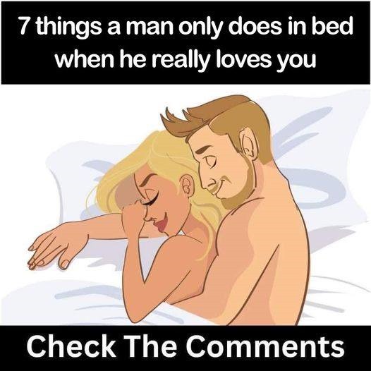 When a man truly loves you! When a man truly loves you!