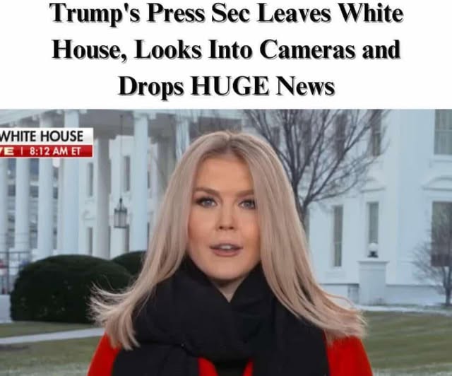Trump’s Press Secretary Steps Down, Hints at Major Announcemen Trump’s Press Secretary Steps Down, Hints at Major Announcemen