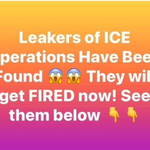 Leakers of ICE Ops Identified, Fired!