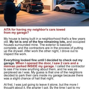 AITA for having my neighbor’s cars towed from my garage?