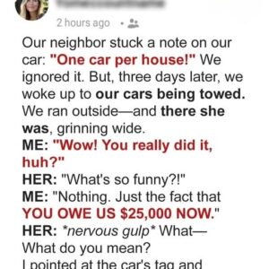 Our Meddling Neighbor Got Our Cars Towed from Our Own Driveway