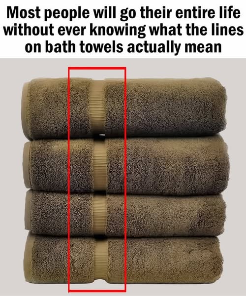 Here’s What The Lines On Bath Towels Actually Mean Here’s What The Lines On Bath Towels Actually Mean