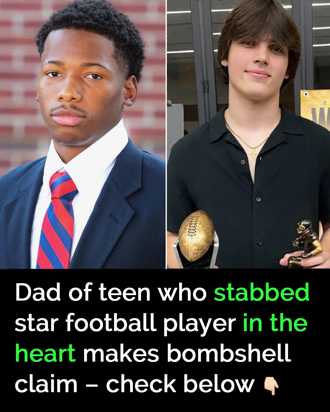 Dad of teen accused of stabbing star football player claims son wasn’t ’aggressor’ Dad of teen accused of stabbing star football player claims son wasn’t ’aggressor’