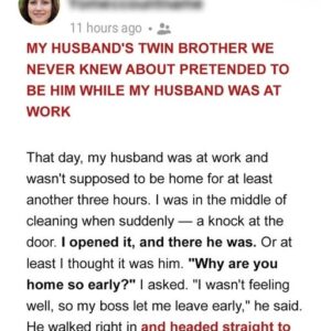 While My Husband Was at Work!