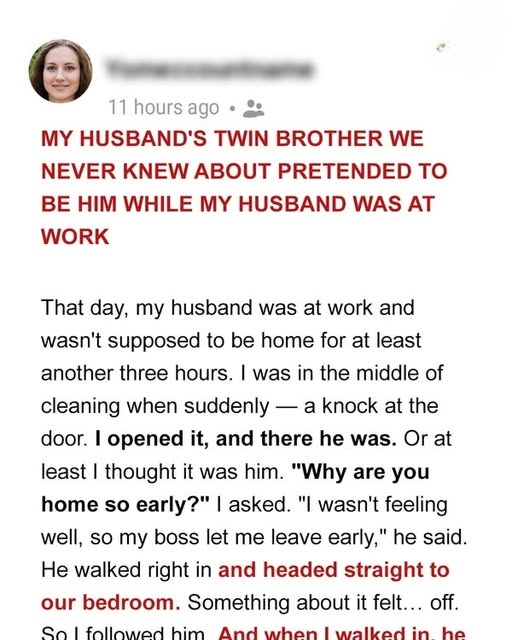 While My Husband Was at Work! While My Husband Was at Work!
