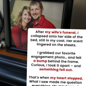 I Was Looking At a Photo of My Late Wife and Me When Something Fell Out of the Frame and Made Me Go Pale