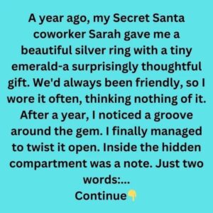 The Secret Hidden in Sarah’s Silver Ring