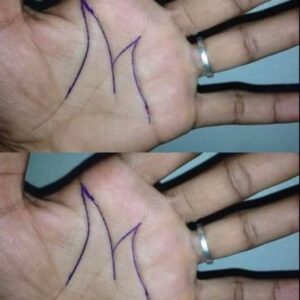 Why some people have an ‘M’ on their palm