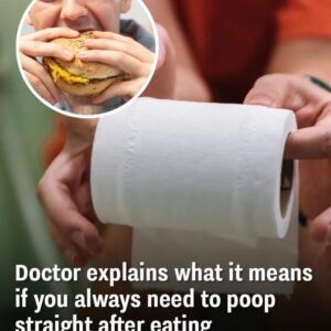 Explains what it means if you always need to poop straight after eating Explains what it means if you always need to poop straight after eating