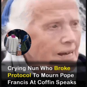 Nun who broke protocol to mourn Pope Francis speaks out