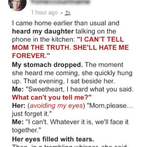 I Came Home Early and Overheard My Daughter…