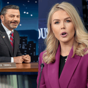 Jimmy Kimmel hurled a smug dig at Karoline Leavitt—and got scorched in real time