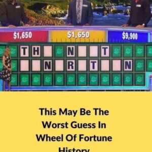 Most likely the worst guess in Wheel of Fortune history is this one