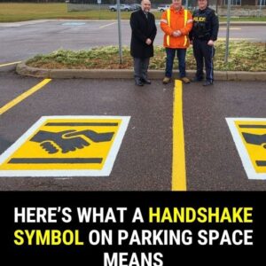 Here’s what a handshake symbol on a parking space means Here’s what a handshake symbol on a parking space means
