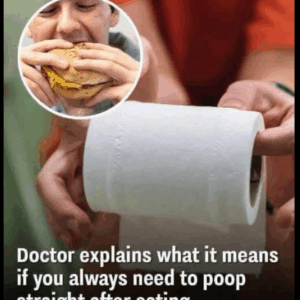 Doctor explains what it means if you always need to poop straight after eating