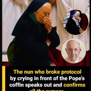 The nun who broke protocol to mourn Pope Francis decides to speak out and breaks the silence.