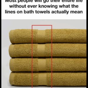 The real purpose of those mysterious lines on towels The real purpose of those mysterious lines on towels