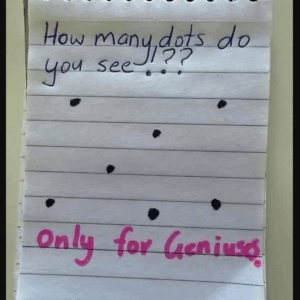 How many dots are there? How many dots are there?