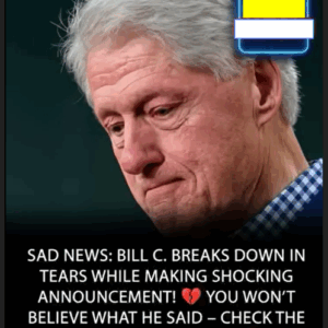BILL CLINTON BREAKS DOWN DURING SHOCKING ANNOUNCEMENT