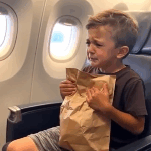 In the airplane restroom, I discovered a…