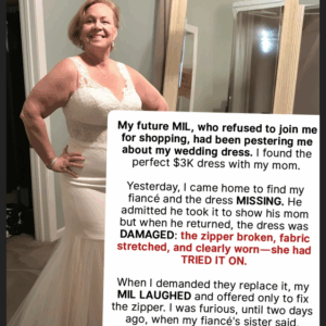 My MIL Tried on My Wedding Dress and Ruined It