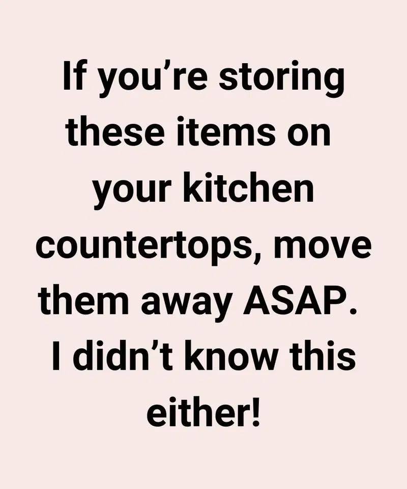 10 Things You Shouldn’t Be Storing on Your Kitchen Countertop