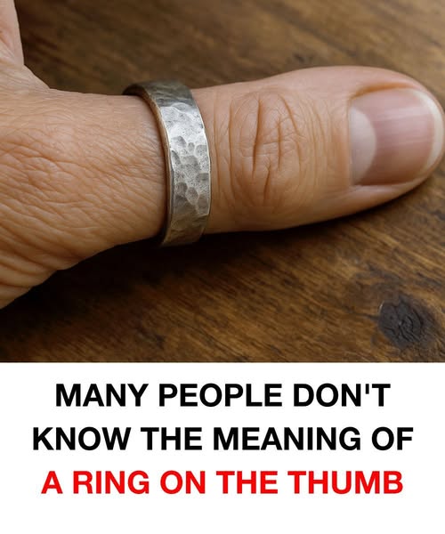 See – Most people don’t know what a thumb ring means