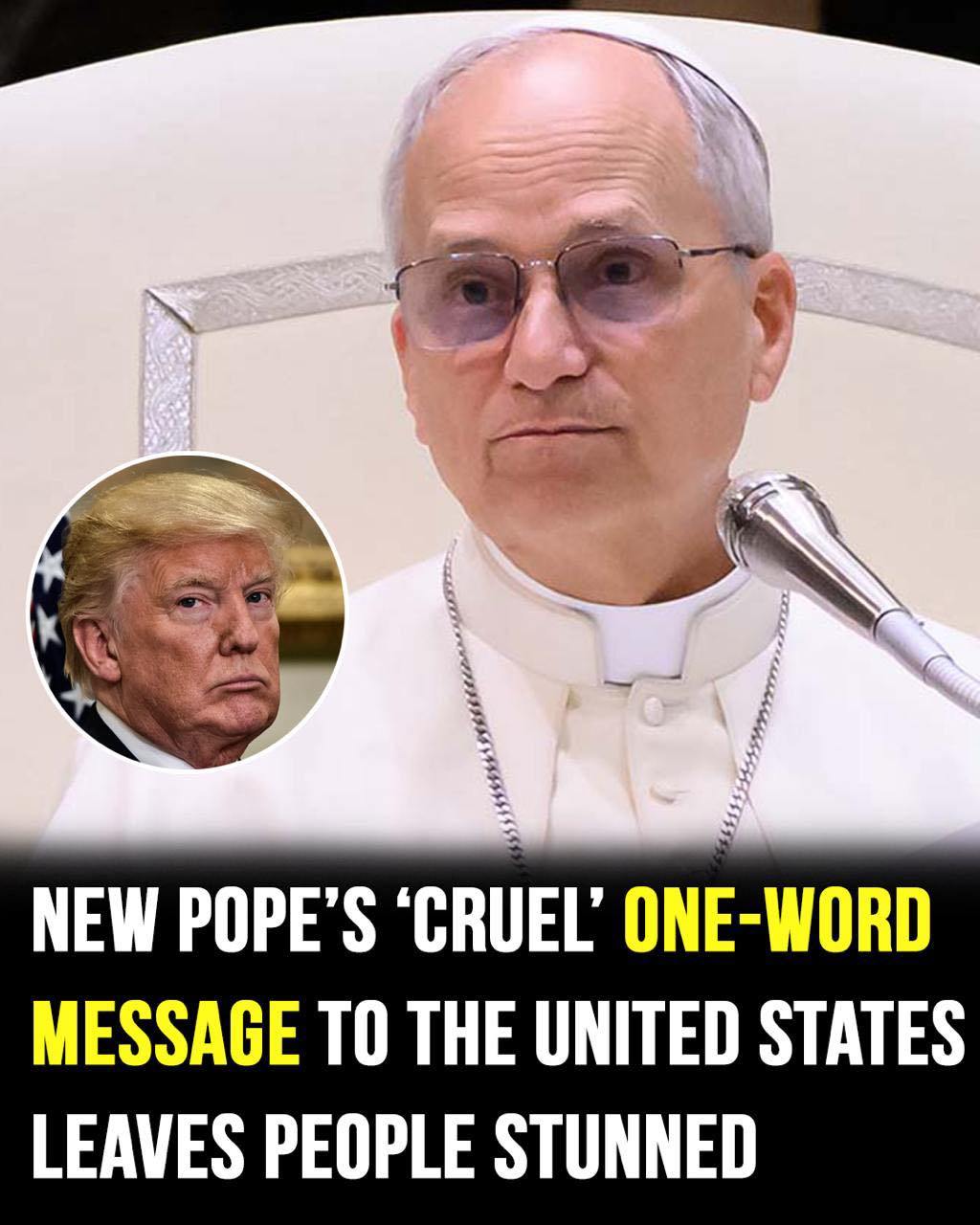 Pope’s one-word message!