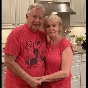 MY MOM WORE RED TO “MATCH”