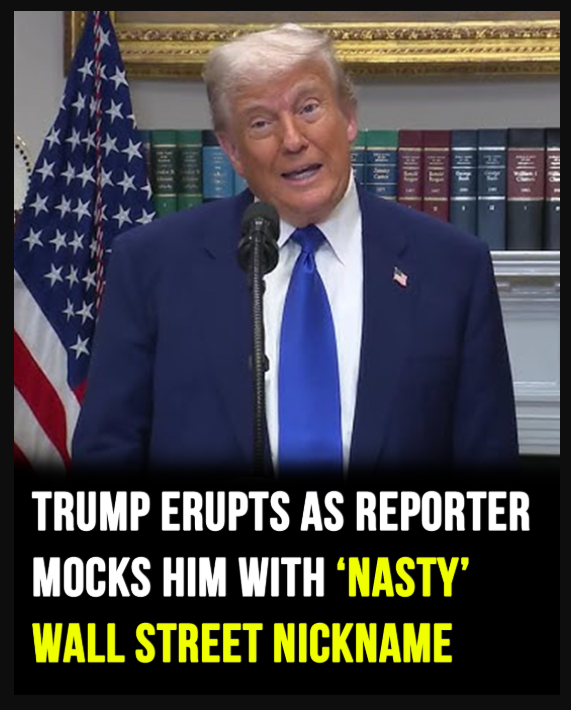 Trump erupts after reporter mocks him with Wall Street nickname