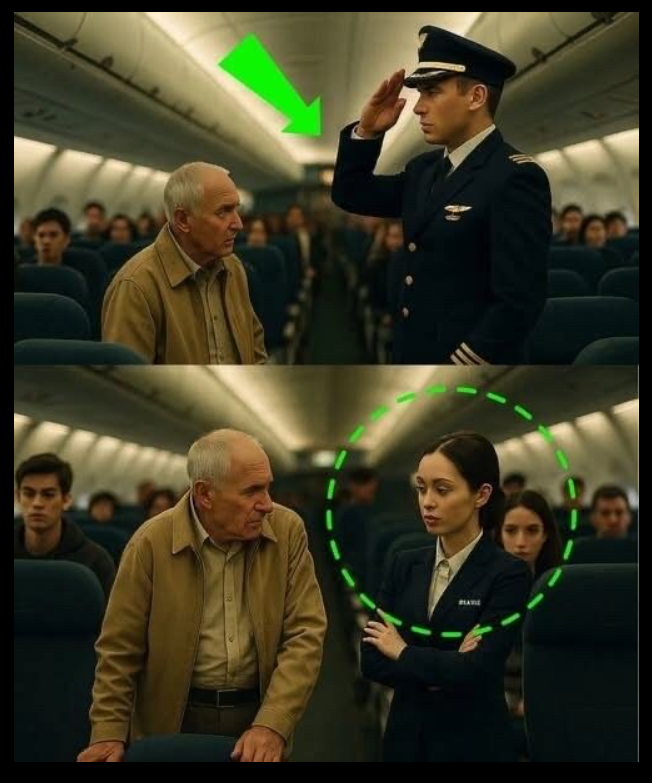 An elderly veteran was quietly asked to give up his seat on a flight — just to make room for a family