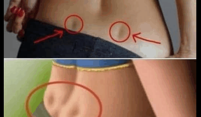 See If you have these two holes in your back, it means you dont