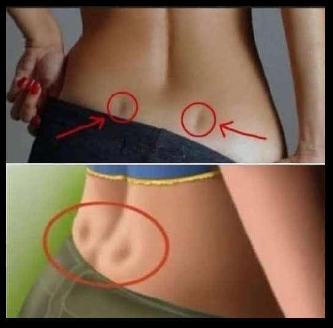 See If you have these two holes in your back, it means you dont