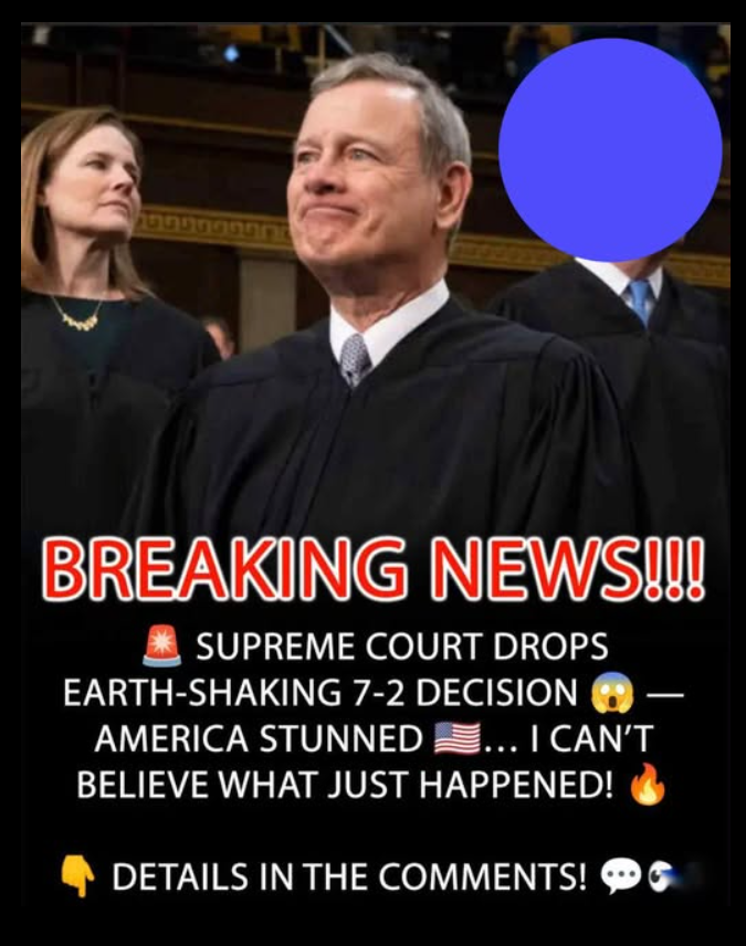 Supreme Court Delivers Earth-Shaking 7-2 Decision… I Can’t Believe It
