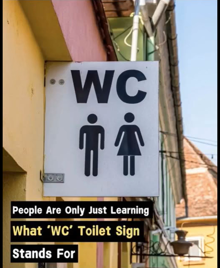 What the letters ‘WC’ on bathroom doors actually stand for