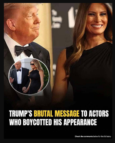 Trump fires back at celebrity boycott during his and Melania’s surprise ‘Les Misérables’ outing